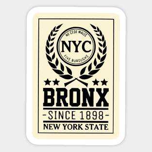 Bronx NYC Sinc 1898 Sticker